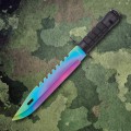 Inspired CSGO Rainbow Bayonet Survival Fixed Blade