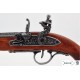 18th Century Flintlock Pistol Silver Barrel