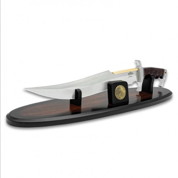 Gil Hibben 65th Anniversary Knife And Display Stand