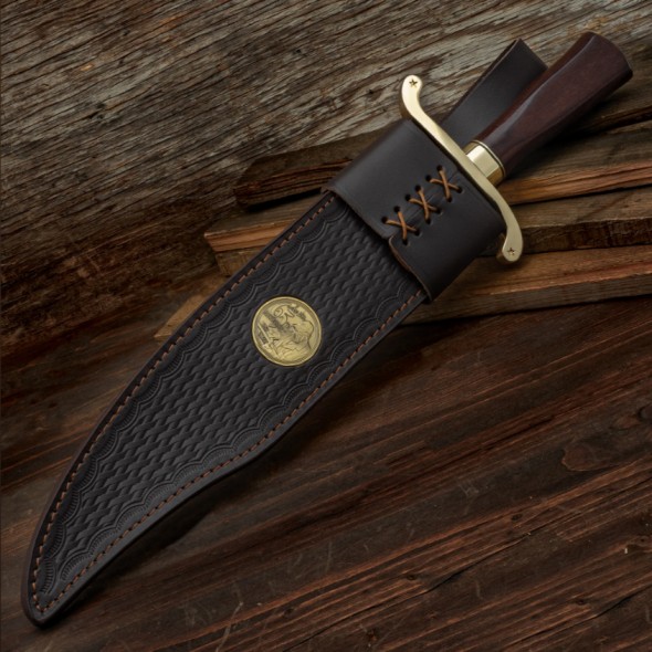 Gil Hibben 65th Anniversary Old West Bowie Knife And Sheath