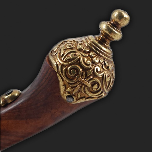 Italian pistol (Brescia), 1825 (Gold)