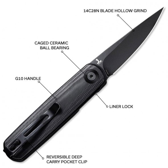Civivi Lumi Linerlock Black