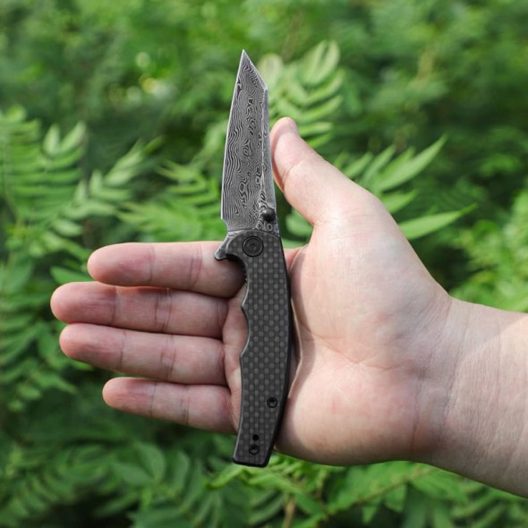 Civivi P87 Folder Damascus