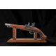 18th Century Flintlock Pistol Silver Barrel