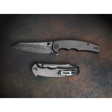 Civivi P87 Folder Damascus