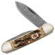Kissing Crane Burnt Bone Canoe Pocket Knife