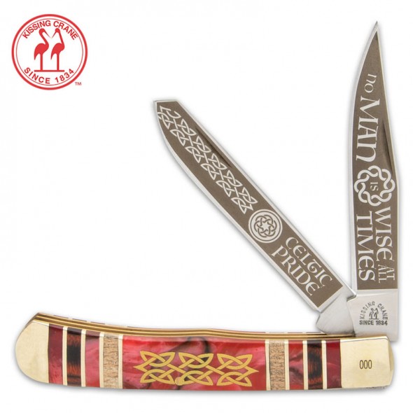 Kissing Crane Celtic Blood Trapper Knife