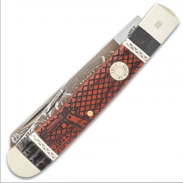 Kissing Crane M1911 Pistol Trapper Pocket Knife