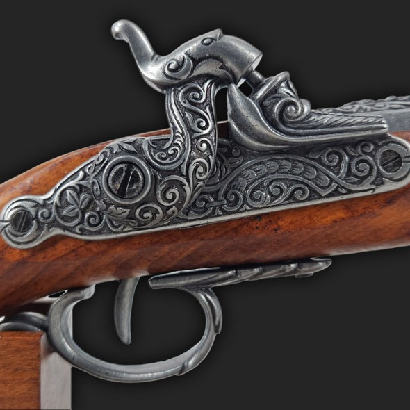 French Percussion Pistol 1832 Silver
