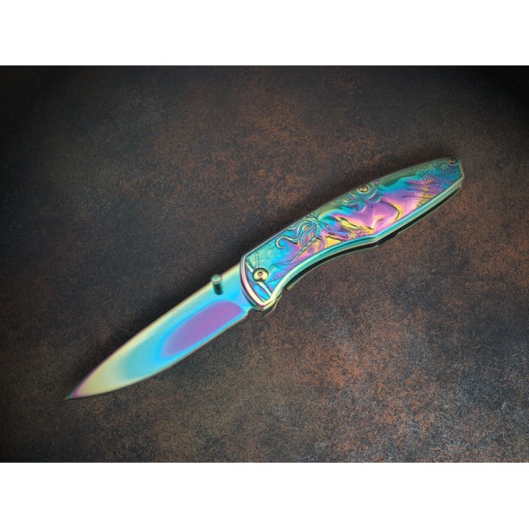 Boker Magnum Anna's Rainbow Unicorn Framelock