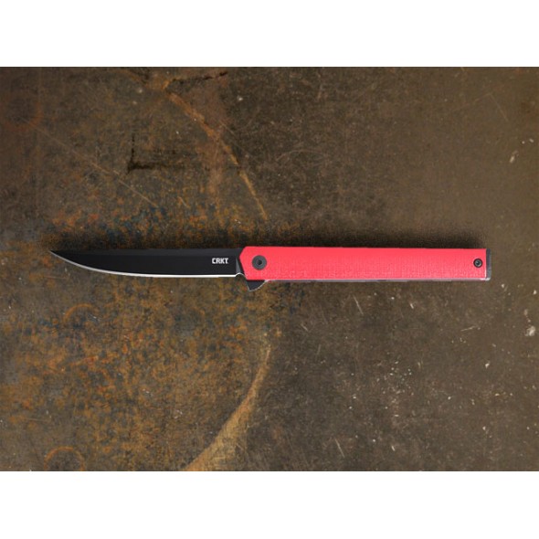 CRKT CEO Linerlock Red (Black Blade)