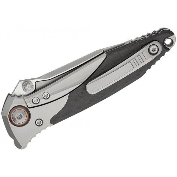 Microtech Socom Bravo Mini Serrated Clip Point Carbon Fiber