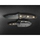 Microtech Socom Alpha Mini Black DLC Clip Point Blade Carbon Fibre Handle