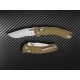 Microtech Amphibian RAM-LOK Stonewashed Serrated Fluted G10 Green
