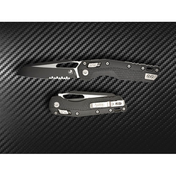 Microtech MSI RAM-LOK Black Partial Serrated