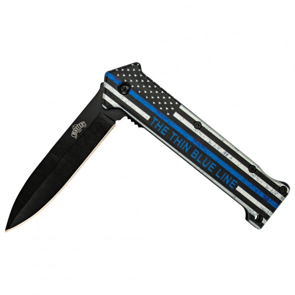 Thin Blue Line Liner Lock Folder