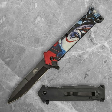Clown Liner Lock Folder with Black Blade
