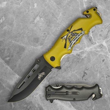 Yellow Rattlesnake Liner Lock Folder