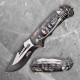 Folder with Graphic Embossed Print Handle