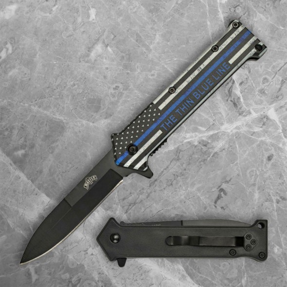 Thin Blue Line Liner Lock Folder