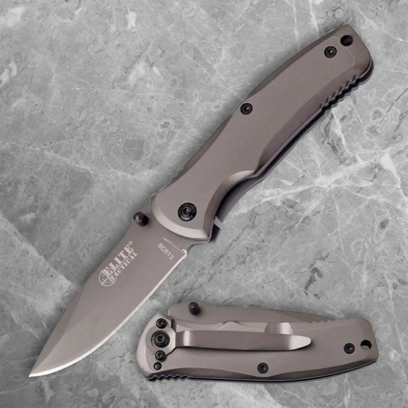 Elite Tactical ET-A1019-SO Tinite-Coated Framelock Folder