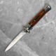Stiletto with Red Pakkawood Handle