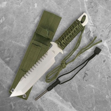 Cord-Wrapped Tanto with Fire Starter