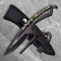 Camo Cord-Wrapped Fixed Blade with Fire Starter
