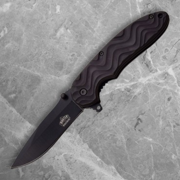 Black Ripples Liner Lock Folder