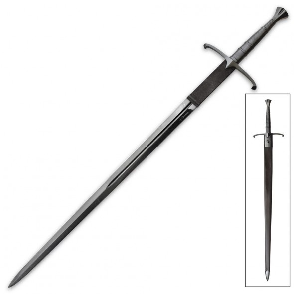 Honshu Historic Black Claymore Sword And Scabbard