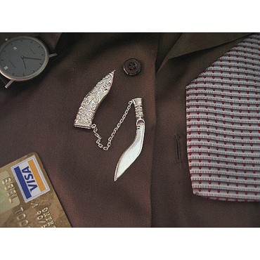 Silver Tiepin (Kukri Pin)