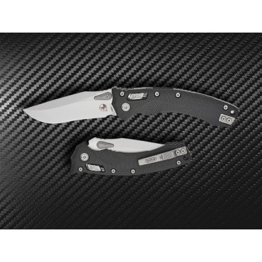 Microtech Amphibian RAM-LOK Stonewashed Fluted G10 Black