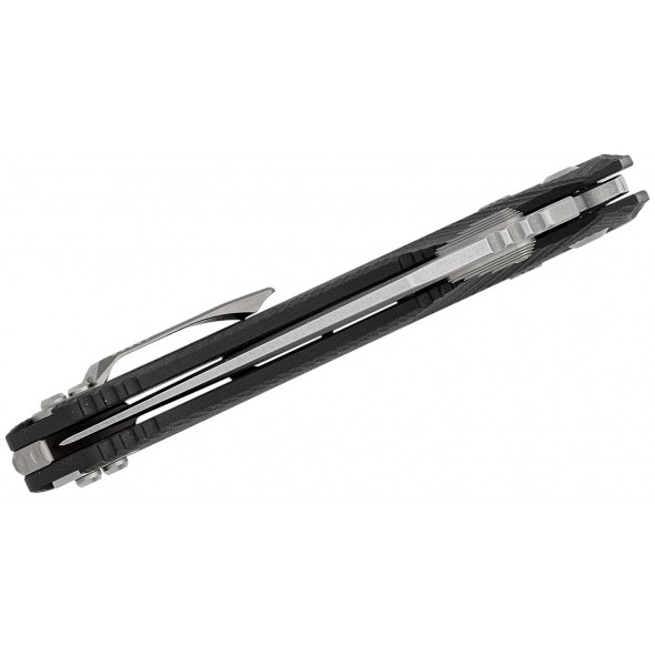 Microtech Amphibian RAM-LOK Stonewashed Fluted G10 Black