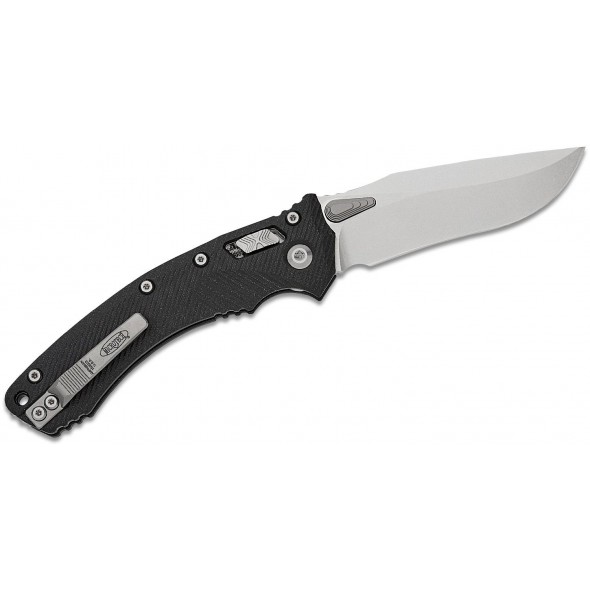 Microtech Amphibian RAM-LOK Stonewashed Fluted G10 Black