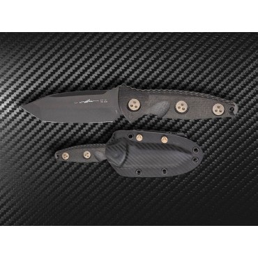 Microtech Socom Alpha Mini Black Tanto DLC Blade Carbon Fibre Handle