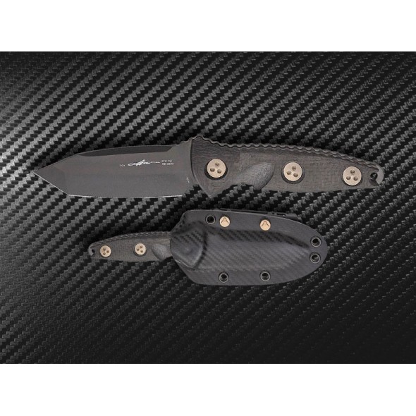 Microtech Socom Alpha Mini Black Tanto DLC Blade Carbon Fibre Handle