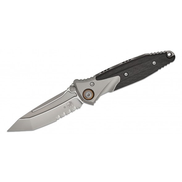 Microtech Socom Bravo Mini Serrated Tanto Carbon Fiber