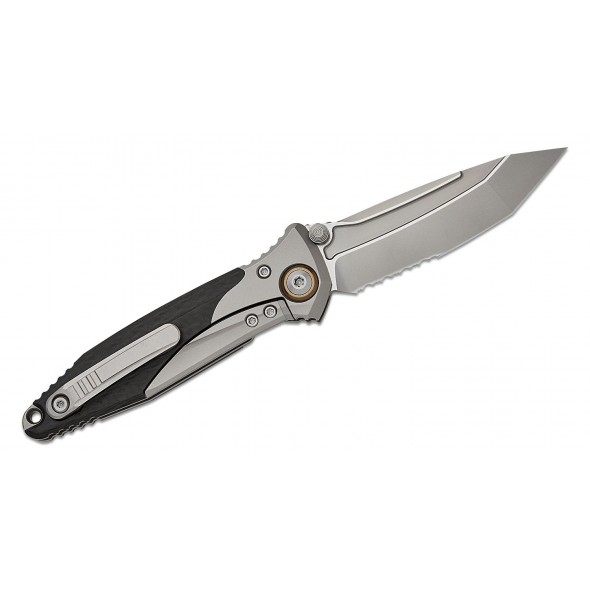 Microtech Socom Bravo Mini Serrated Tanto Carbon Fiber