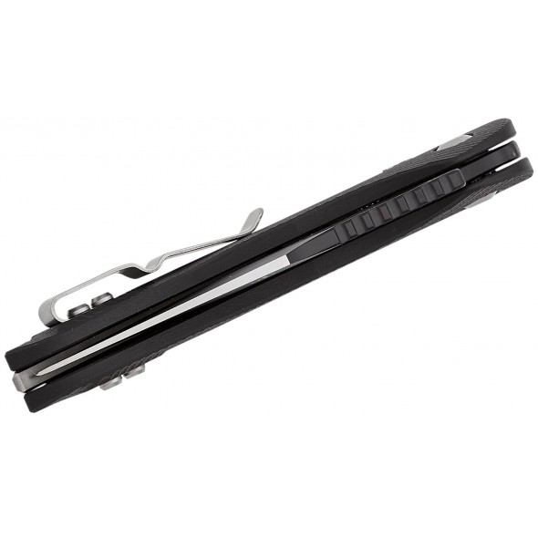 Microtech Stitch Spear Point Black Fluted G10