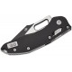 Microtech Stitch Spear Point Black Fluted G10