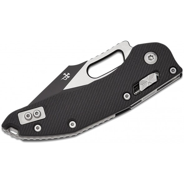 Microtech Stitch Spear Point Black Fluted G10
