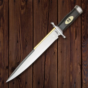 Gil Hibben Expendables 2 Toothpick Knife with Leather Sheath