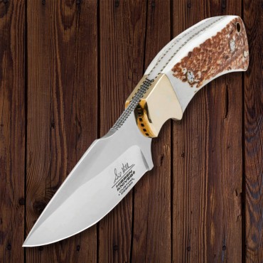 Gil Hibben Diamondback Stag Knife And Sheath