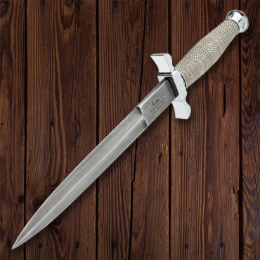 Gil Hibben Silver Shadow Knife Damascus