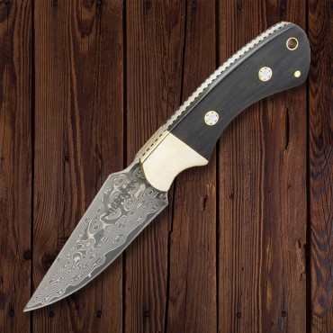 Hibben Damascus Sidewinder Knife