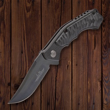 Hibben Black Whirlwind Pocket Knife