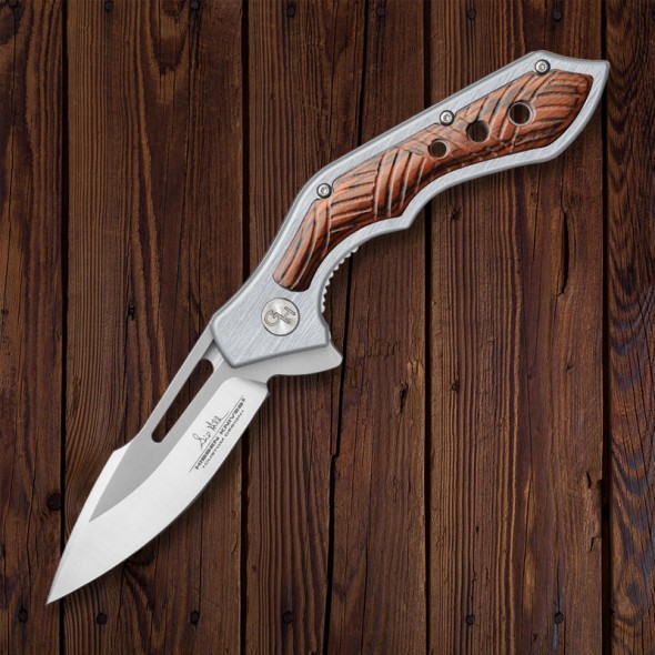 Hibben Hurricane Wooden Pocket Knife