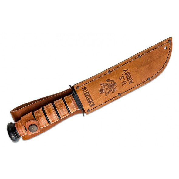 Ka-Bar Army Fighting Knife Serration with Leather Sheath