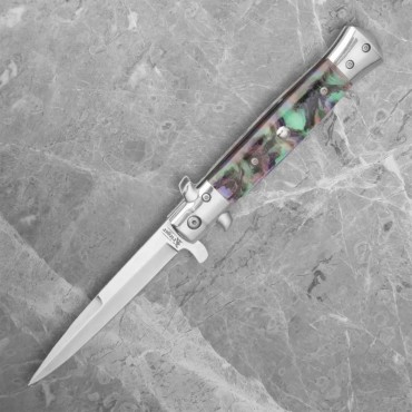 Kriegar Abalone Stiletto Knife