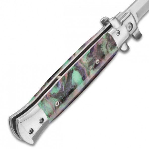 Kriegar Abalone Stiletto Knife